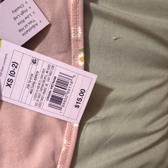 Wild Fable Pink Floral Bikini Bottom - Picture 2 of 2